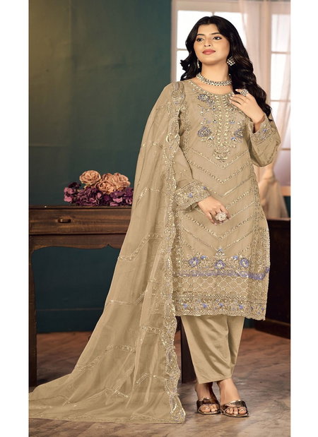 Bilqis B 208 A To D Organza Embroidery Online Pakistani Salwar Suits Wholesale
